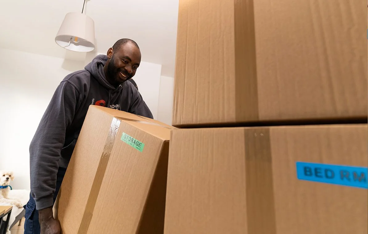 Boxes and packing materials for a house move